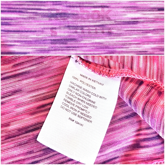 Reebok V-neck Athletic Top Pink Size S - Picture 7 of 10